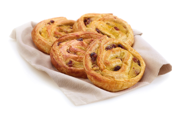 Ronde rozijnenkoek