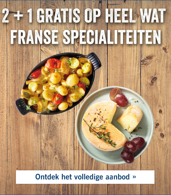 Franse specialiteiten 2+1 gratis 