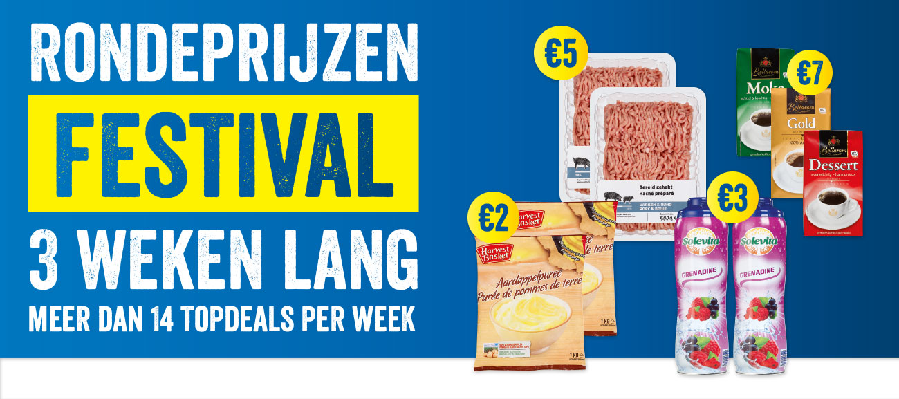 Rondeprijzenfestival. 3 weken lang meer dan 20 topdeals!