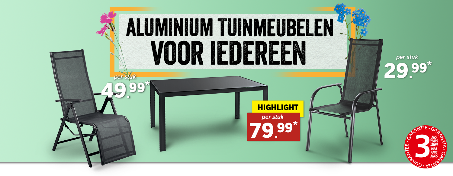 Aluminium tuinmeubels