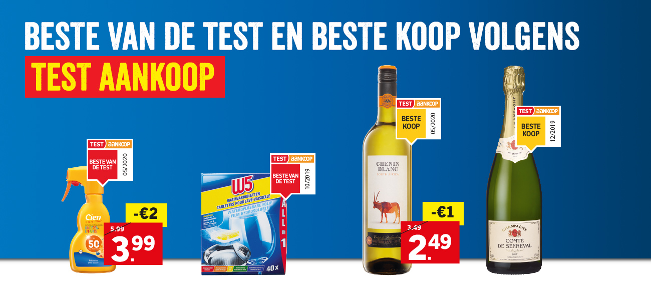 Beste van de Test en Beste Koop volgens Test Aankoop 