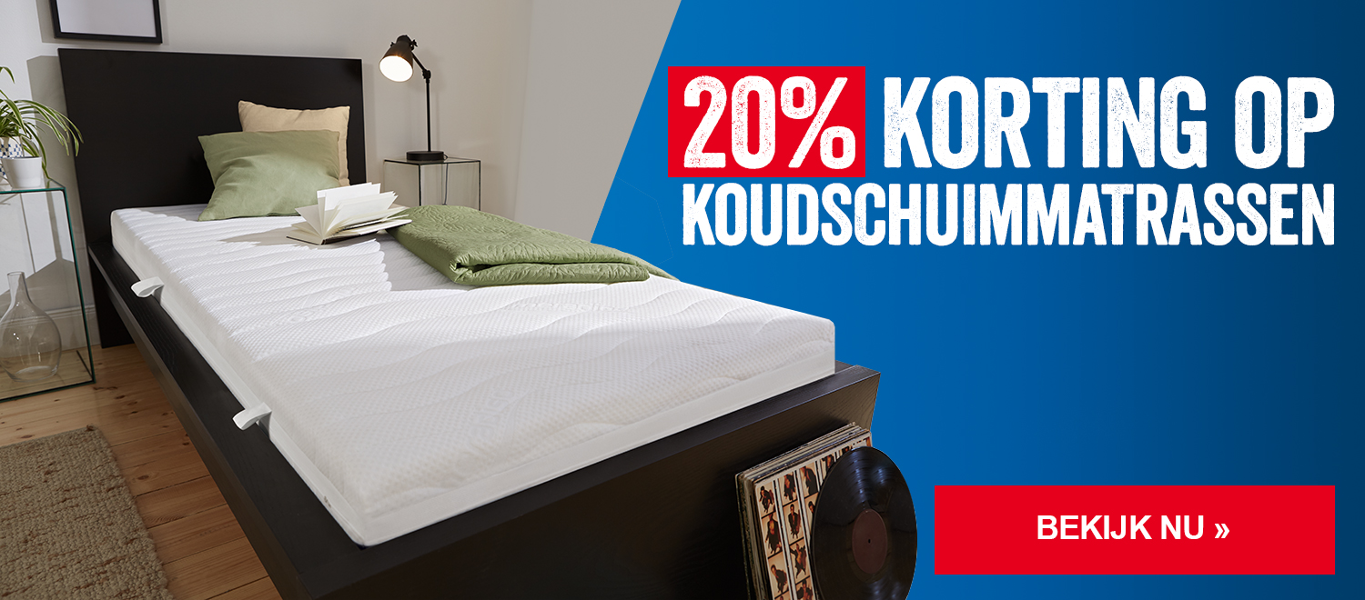 Promo op koudschuimmatrassen