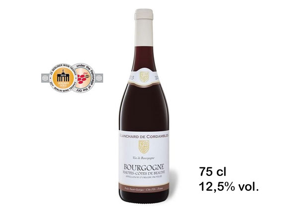 Blanchard de Cordambles, Bourgogne Hautes-Côtes de Beaune, 2015