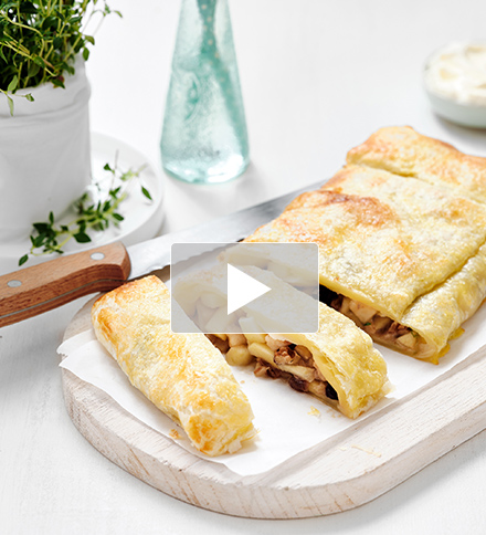 Appel-perenstrudel