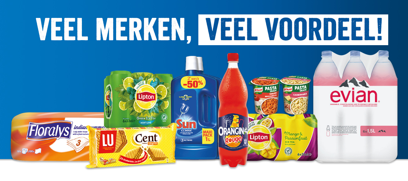 Veel merken, veel voordeel! 