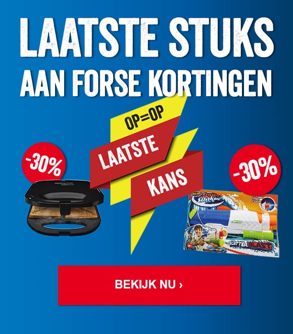 Laatste stuks aan forse kortingen