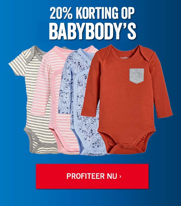 Body's voor baby's aan -20% >