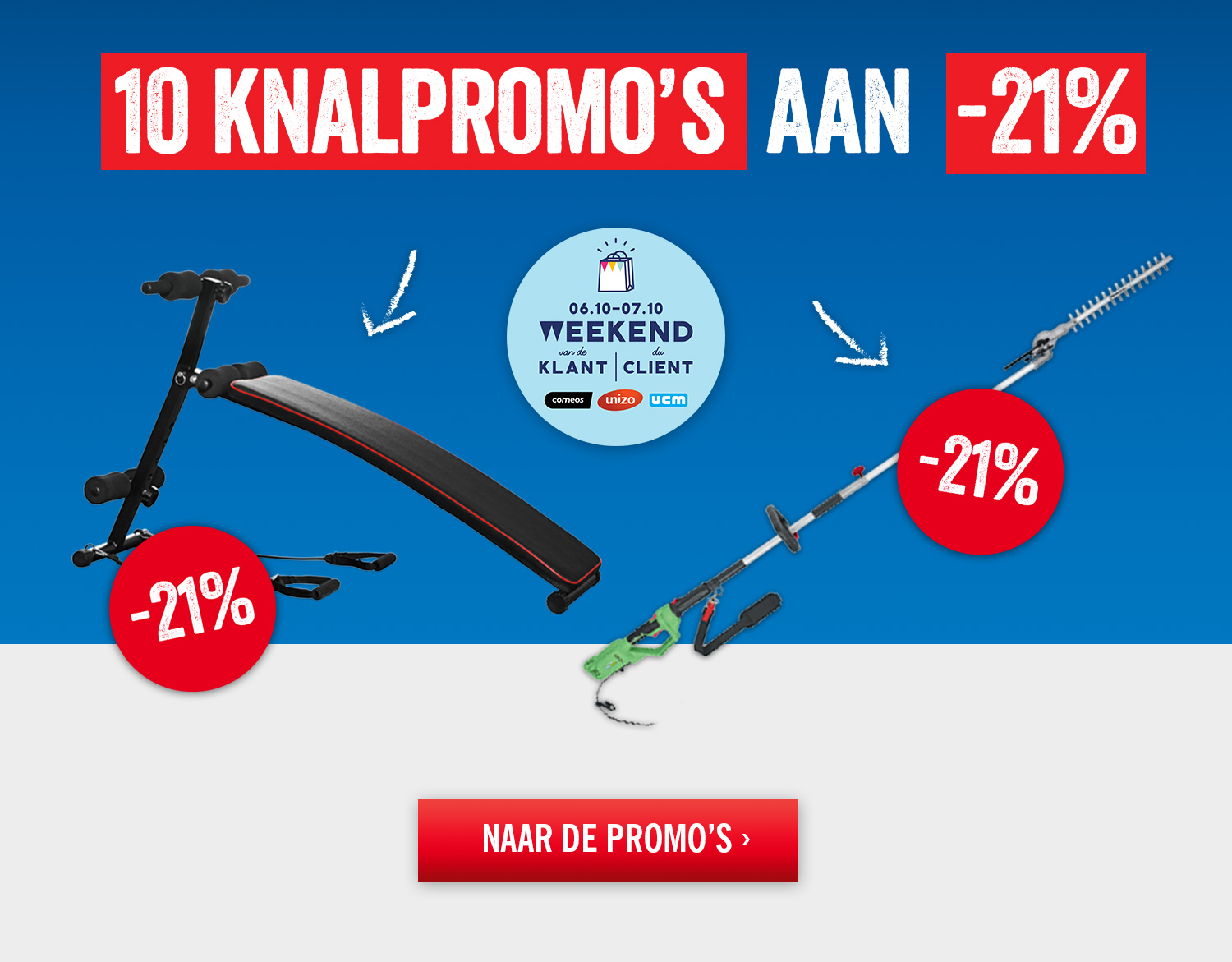 10 promo's voor Weekend van de klant