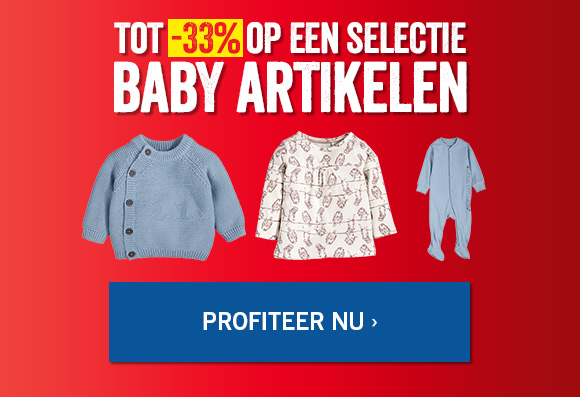 Tot 33% korting op babykleding