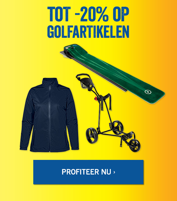 Tot -20% op golfartikelen