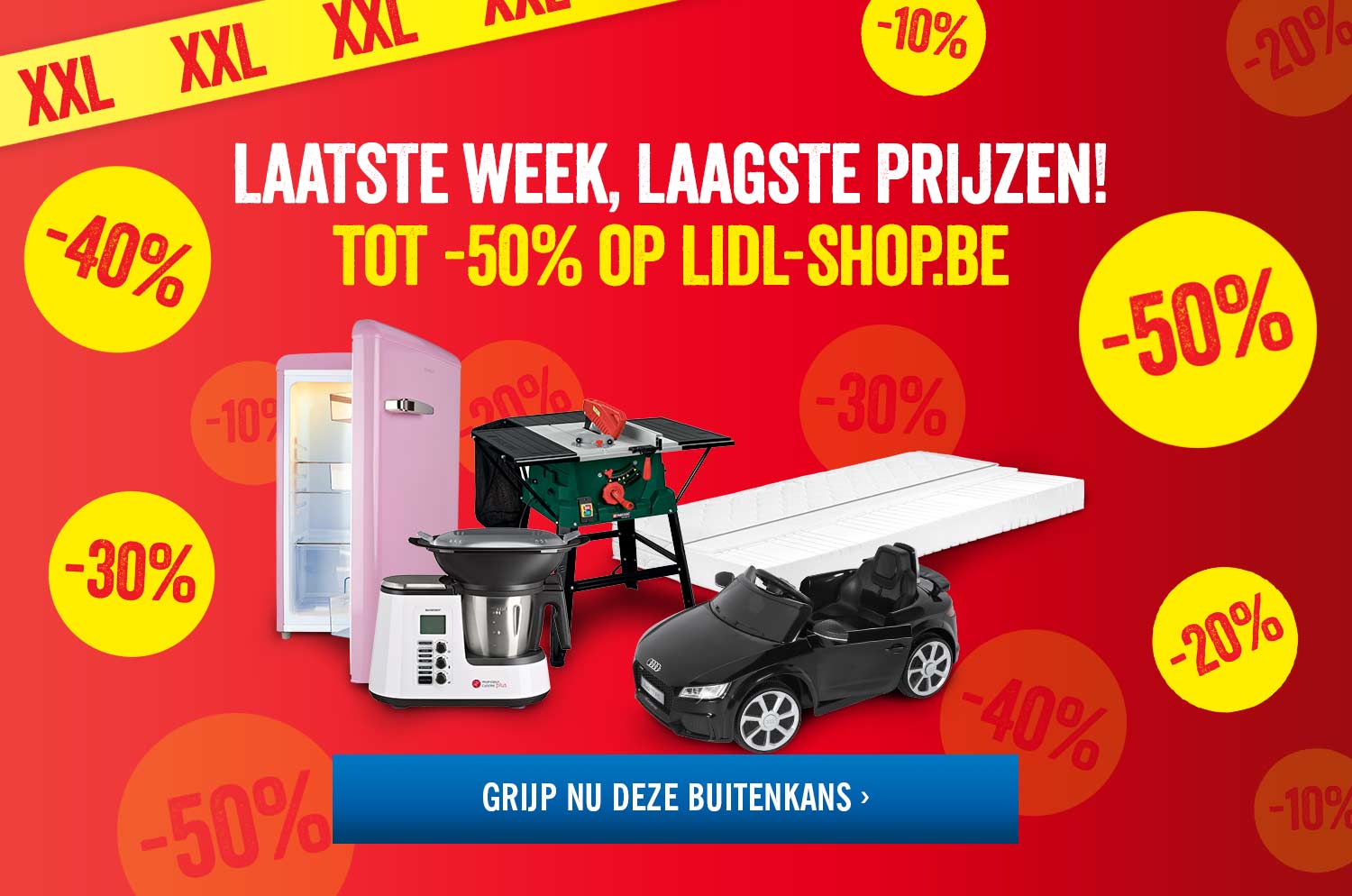 XXL-solden: laatste week, laagste prijzen - nu ook met gratis verzending