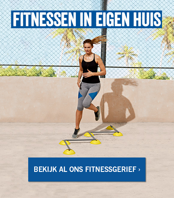 Groot aanbod fitnessapparaten en sportkledij