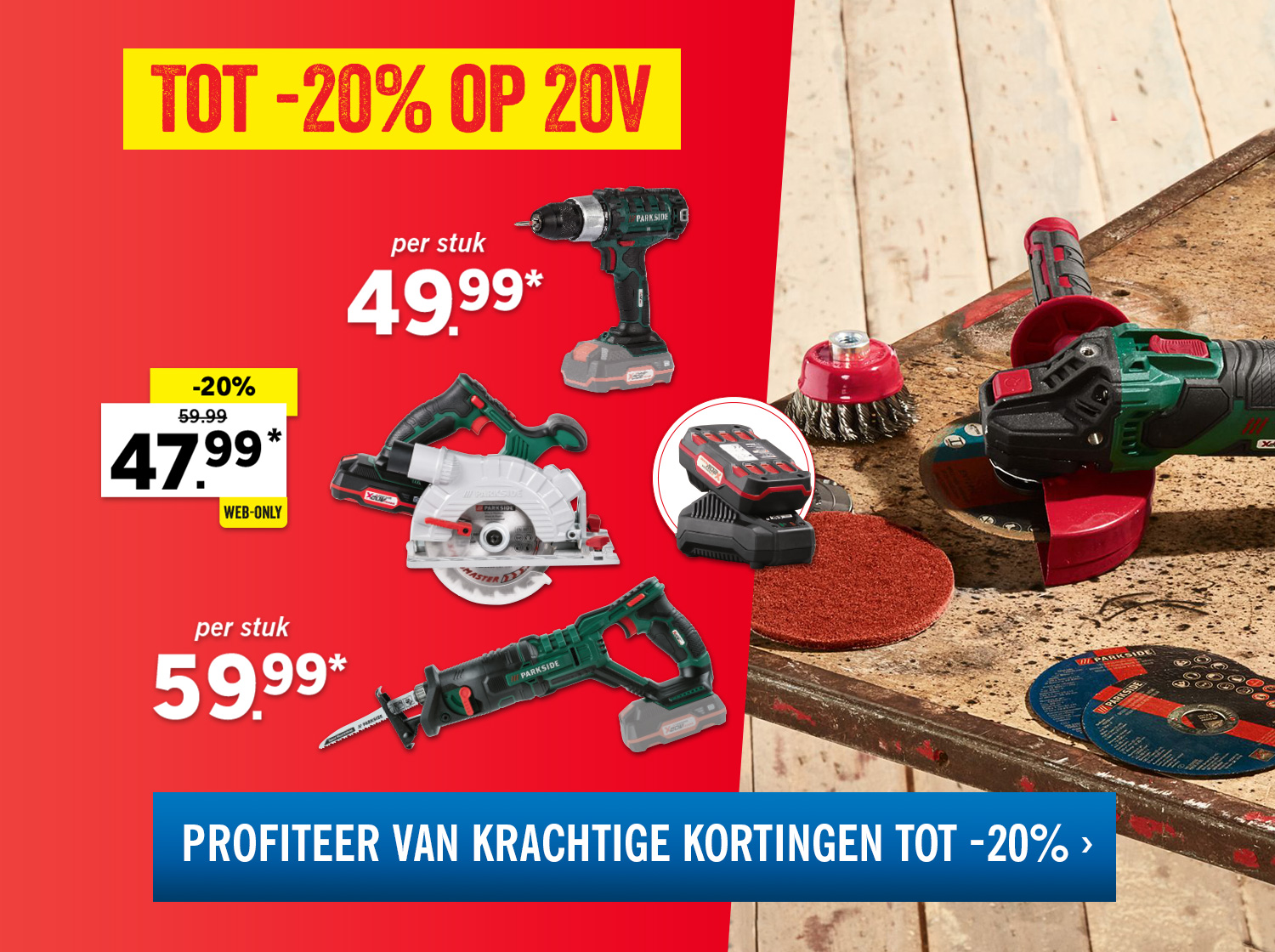 Parkside 20V-werkgereedschap