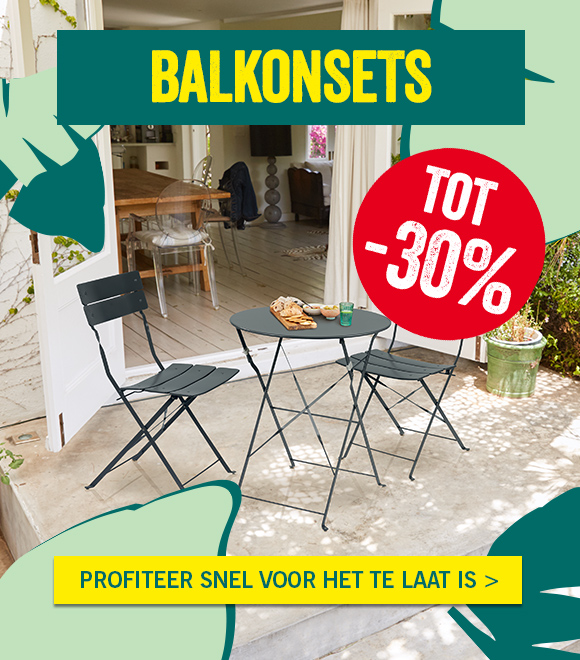 Tot 30% korting op balkonsets