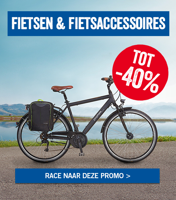 Tot 40% korting op fietsen en fietsaccessoires