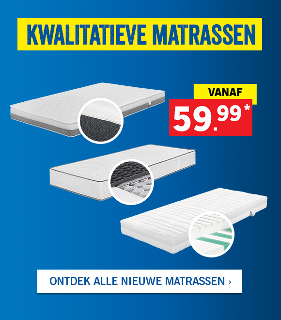 Kwalitatieve matrassen vanaf € 119