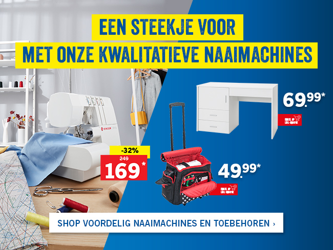 Naaimachines en toebehoren