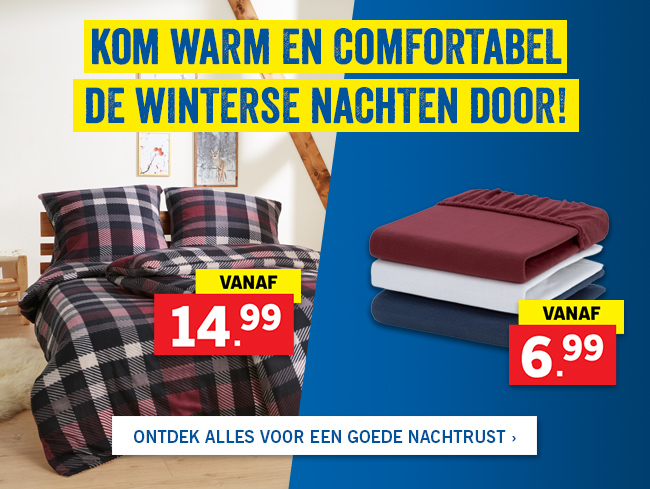 Kom warm en comfortabel de winterse nachten door!