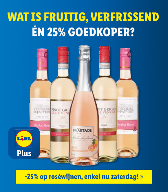 -25% op alle roséwijnen