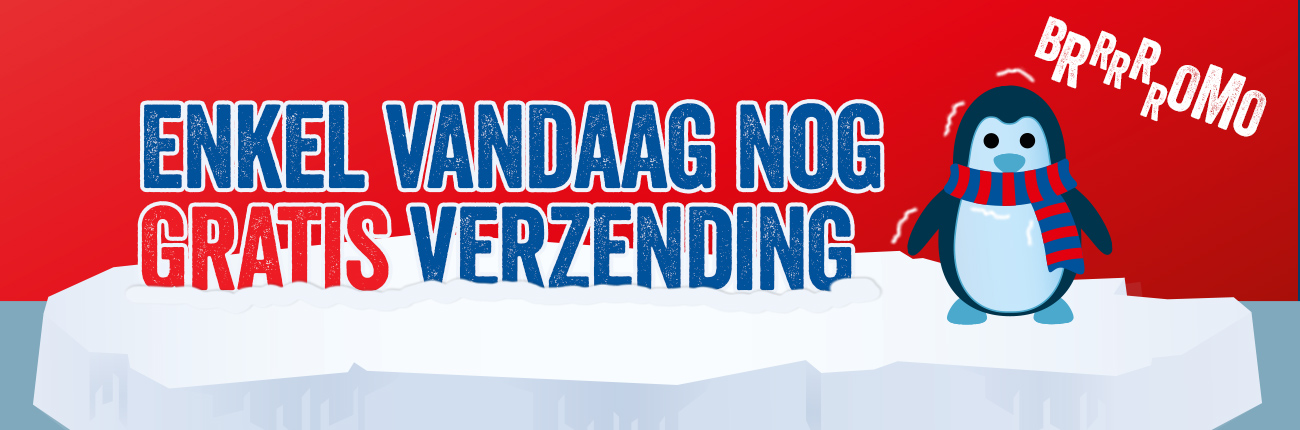 Enkel vandaag nog gratis verzending