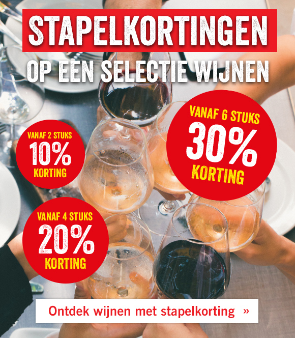 Stapelkortingen op wijn 