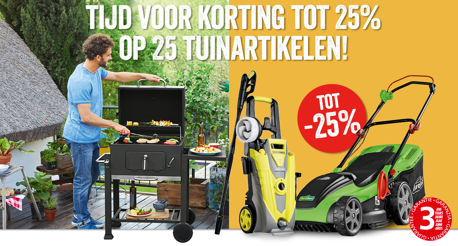 25% korting op 25 artikelen