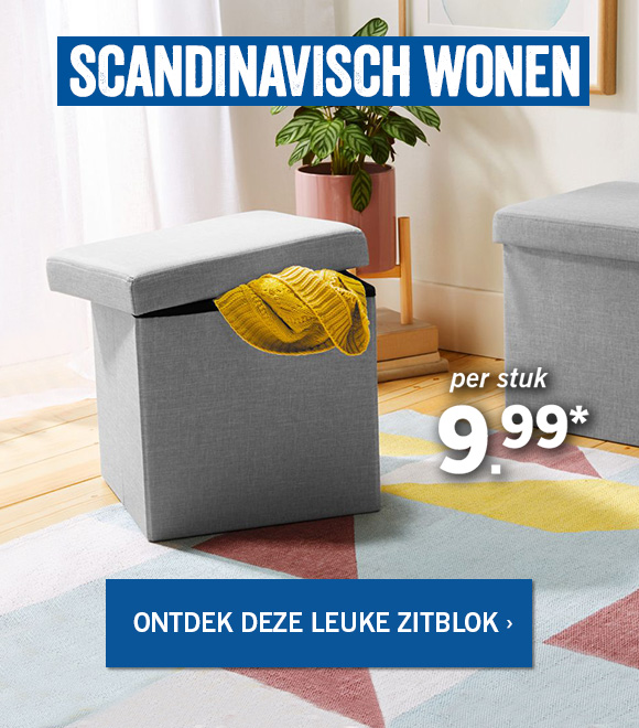 Poef met opbergruimte