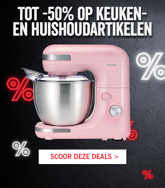 Keuken- en huishoudartikelen met korting