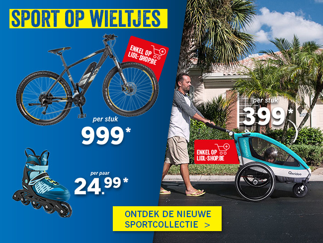 Elektrische fietsen, fietskledij en inlineskates 