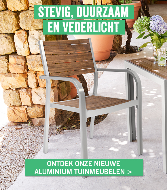 Aluminium tuinmeubelen en tuinstoelkussens