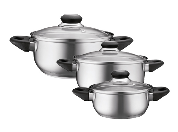 Kookpotten, set van 3